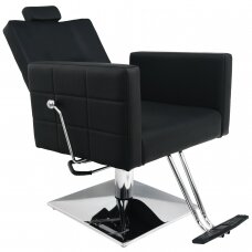 Professional barbers and beauty salons haircut chair BARBER BONO, black color