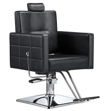 Professional barbers and beauty salons haircut chair BARBER BONO, black color