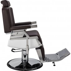 Профессиональное барберское кресло для парикмахерских и салонов красоты LORD, коричневый