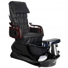 Professional electric pedicure chair in SPA with massage function AS-261, black color