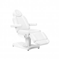 Professional electric cosmetology chair - bed AZZURRO 803D (3 motors), white color