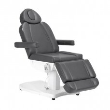 Professional electric cosmetology chair - bed AZZURRO 803D (3 motors), gray color
