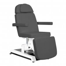 Профессиональное электрическое косметологическое кресло-кровать для салонов красоты EXPERT W-12D (2 мотора), цвет серый