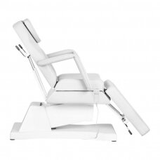 Profesionali elektrinė kosmetologinė kėdė SOFT (1 variklis), baltos spalvos