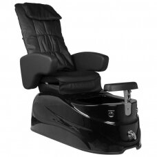 Profesionali elektrinė podologinė kėdė pedikiūro procedūroms su masažo funkcija AS-122, juoda