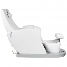 Profesionali elektrinė podologinė SPA kėdė pedikiūro procedūroms  AZZURRO 016, baltos spalvos