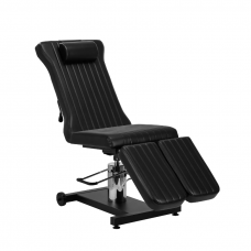 Профессиональное гидравлическое кресло-кровать для тату-салона PRO INK 611, цвет черный