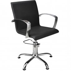 Professional chair for hairdressers and beauty salons PARTNER, black color