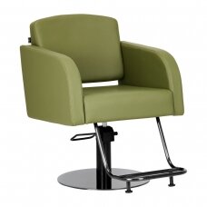 Professional hairdressing chair GABBIANO TURIN, black and green color