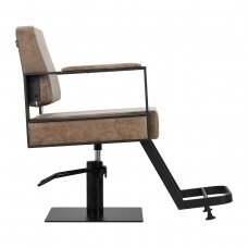 Professional hairdressing chair GABBIANO MODENA OLD, brown color