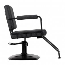Professional hairdressing chair GABBIANO CATANIA LOFT, black color