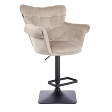 Профессиональное кресло для макияжа для салонов красоты HR804KW, кремовый бархат