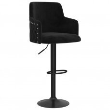 Профессиональное кресло для макияжа, черный бархат, 1 шт.