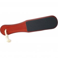 Professional wooden foot scrubbing paddle, two-way (VERA-27
