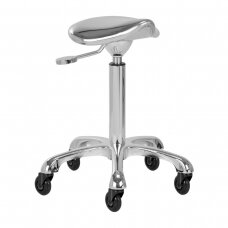 Professional masters chair for beauticians and beauty salons FINE SILVER ROLL SPEED, chrome color