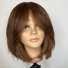 Профессиональная насадка из натуральных волос для обучения парикмахеров и стилистов NICOLA, 35 см.
