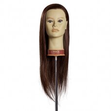 Professional head of natural hair for training hairdressers and stylists LISA, 50 cm