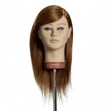 Профессиональная насадка из натуральных волос для обучения парикмахеров и стилистов SABINE, 35 см.