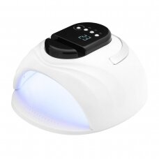 Profesionali UV/LED manikiūro ir pedikiūro lempa PRAKTIK 168W, baltos spalvos