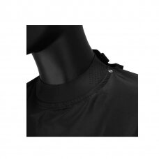 Professional cape for hairdressing procedures with rubber collar J-88