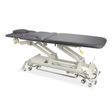 Professional electric manual therapy and massage table Evero X7 with Ergo pillow,  gray color