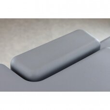 Profesionalus elektrinis manualinės terapijos ir masažo stalas Evero X7 su naujovišku integruotu putplasčiu, pilkos spalvos