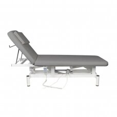 Profesionalus elektrinis masažo gultas 079, 1 variklio, pilkos spalvos
