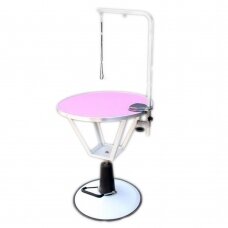 Professional hydraulic dog grooming table Blovi Event, 70cm, pink color