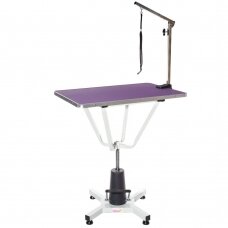 Professional hydraulic dog grooming table Blovi Event, 81x52, purple color