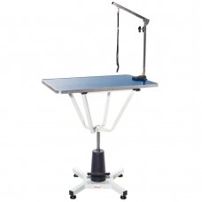 Professional hydraulic dog grooming table Blovi Event, 81x52, blue color