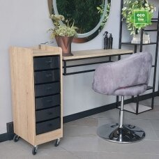 Professional wooden hairdressing trolley QUIN (eco line)