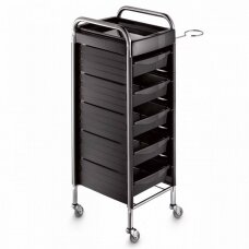 Professional Hairdressing Trolley KAPPA A, black color