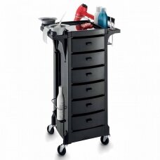 Professional hairdressing trolley MOVE EXCEL PERM COLOR, black color
