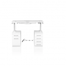Профессиональный стол для маникюра AFINIA UP&DOWN, белого цвета