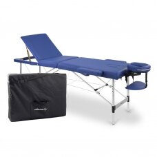 Profesionalus sulankstomas masažo stalas ADELE, mėlyno spalvos