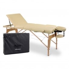 Professional folding massage table BIANCA, beige