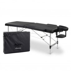 Professional folding massage table NADIA, black color