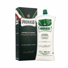 PRORASO GREEN LINE SHAVING CREAM shaving soap for skin, 500ml.