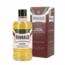 PRORASO RED LINE AFTERSHAVE LOTION Nourishing water after shave, 400ml.