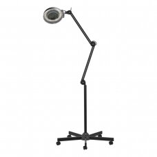 Профессиональная лампа для косметологов лампа-лупа S5 с регулировкой силы света, черного цвета (с подставкой)