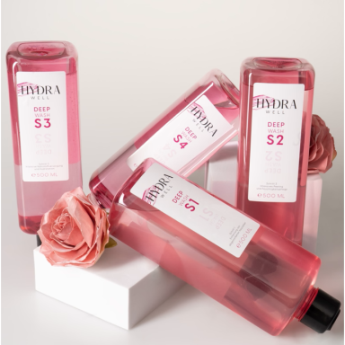 HYDRA WELL DEEP WASH procedūrinių tirpalų rinkinys AQUA FACIAL procedūrai 4in1 HYDRA WELL DEEP WASH procedūrinių tirpalų rinkinys AQUA FACIAL procedūrai 4in1