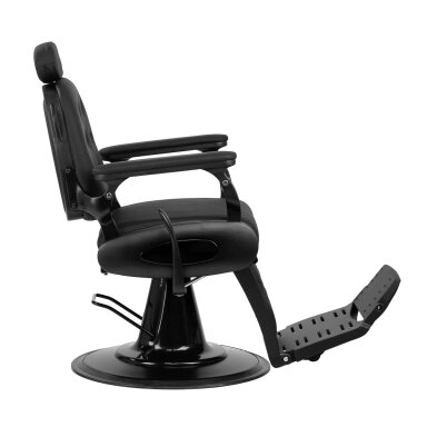 Professional barber chair for hairdressing salons and beauty salons GABBIANO FRANCESCO, black color Professional barber chair for hairdressing salons and beauty salons GABBIANO FRANCESCO, black color