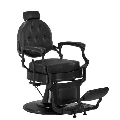 Professional barber chair for hairdressers and beauty salons GABBIANO PRESIDENT, black color Professional barber chair for hairdressers and beauty salons GABBIANO PRESIDENT, black color