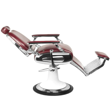 Professional barbers and beauty salons haircut chair GABBIANO MOTO style, burgundy color Professional barbers and beauty salons haircut chair GABBIANO MOTO style, burgundy color