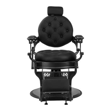Professional barber chair for hairdressing salons and beauty salons GABBIANO NICCOLO, black color Professional barber chair for hairdressing salons and beauty salons GABBIANO NICCOLO, black color