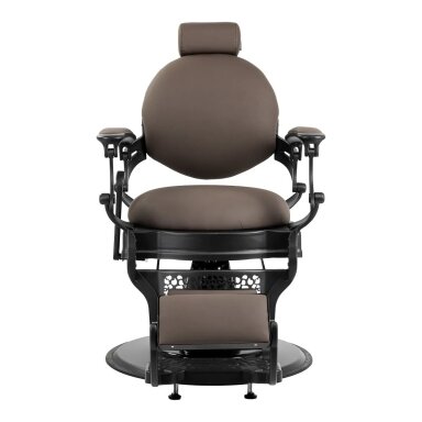 Professional barber chair for hairdressing salons and beauty salons GABBIANO NICCOLO, brown color Professional barber chair for hairdressing salons and beauty salons GABBIANO NICCOLO, brown color