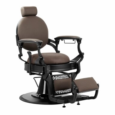 Professional barber chair for hairdressing salons and beauty salons GABBIANO NICCOLO, brown color Professional barber chair for hairdressing salons and beauty salons GABBIANO NICCOLO, brown color
