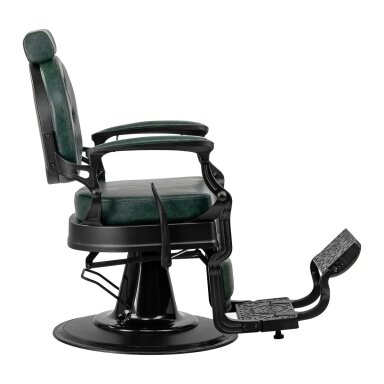Professional barber chair for hairdressers and beauty salons GABBIANO PRESIDENT, green color Professional barber chair for hairdressers and beauty salons GABBIANO PRESIDENT, green color