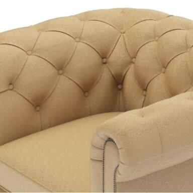 Professional CHESTERFIELD-style barber chair DUKE, cream color Professional CHESTERFIELD-style barber chair DUKE, cream color
