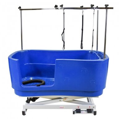 Profesionali gyvūnų plovimo vonia Blovi Lift Bath Tub, valdoma elektra, mėlynos spalvos Profesionali gyvūnų plovimo vonia Blovi Lift Bath Tub, valdoma elektra, mėlynos spalvos